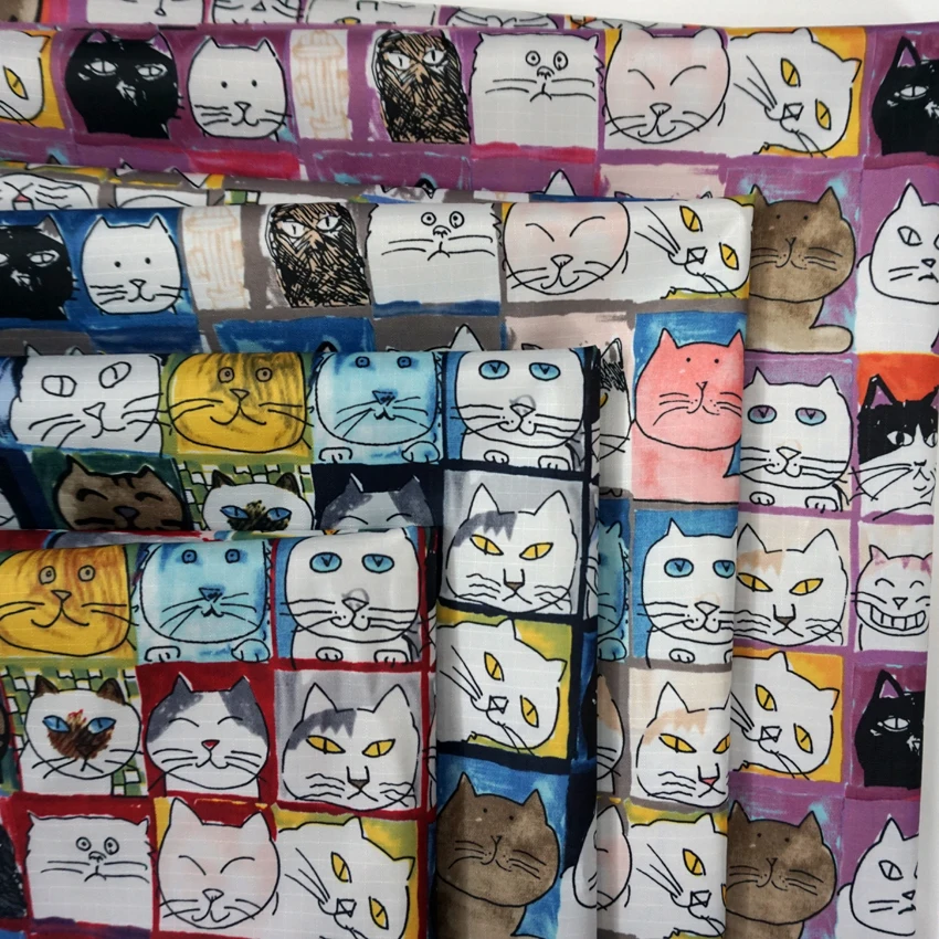 145*90cm Cute cartoon cats waterproof Oxford cloth for patchwork PVC DIY Sewing Tablecloth bag raincoat
145*90cm Cute cartoon cats waterproof Oxford cloth for patchwork PVC DIY Sewing Tablecloth bag raincoat