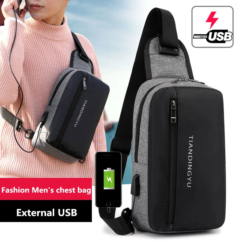 New Men's Diagonal Package Usb Charging Chest Bag Three Color Optional Oxford Cloth Men's Business Travel Bag Daily Office Bag
New Men's Diagonal Package Usb Charging Chest Bag Three Color Optional Oxford Cloth Men's Business Travel Bag Daily Office Bag