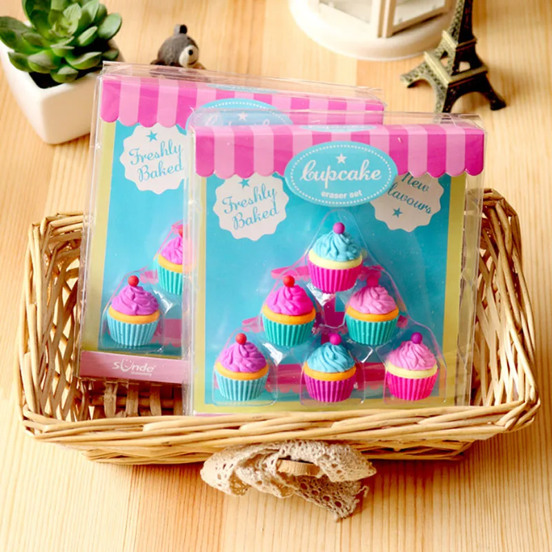 6 Pcs/set Creative Rubber Cake Dessert Eraser Set For Kids Novelty Cake Set Stationery TPR Pencil Eraser School Supplies
6 Pcs/set Creative Rubber Cake Dessert Eraser Set For Kids Novelty Cake Set Stationery TPR Pencil Eraser School Supplies