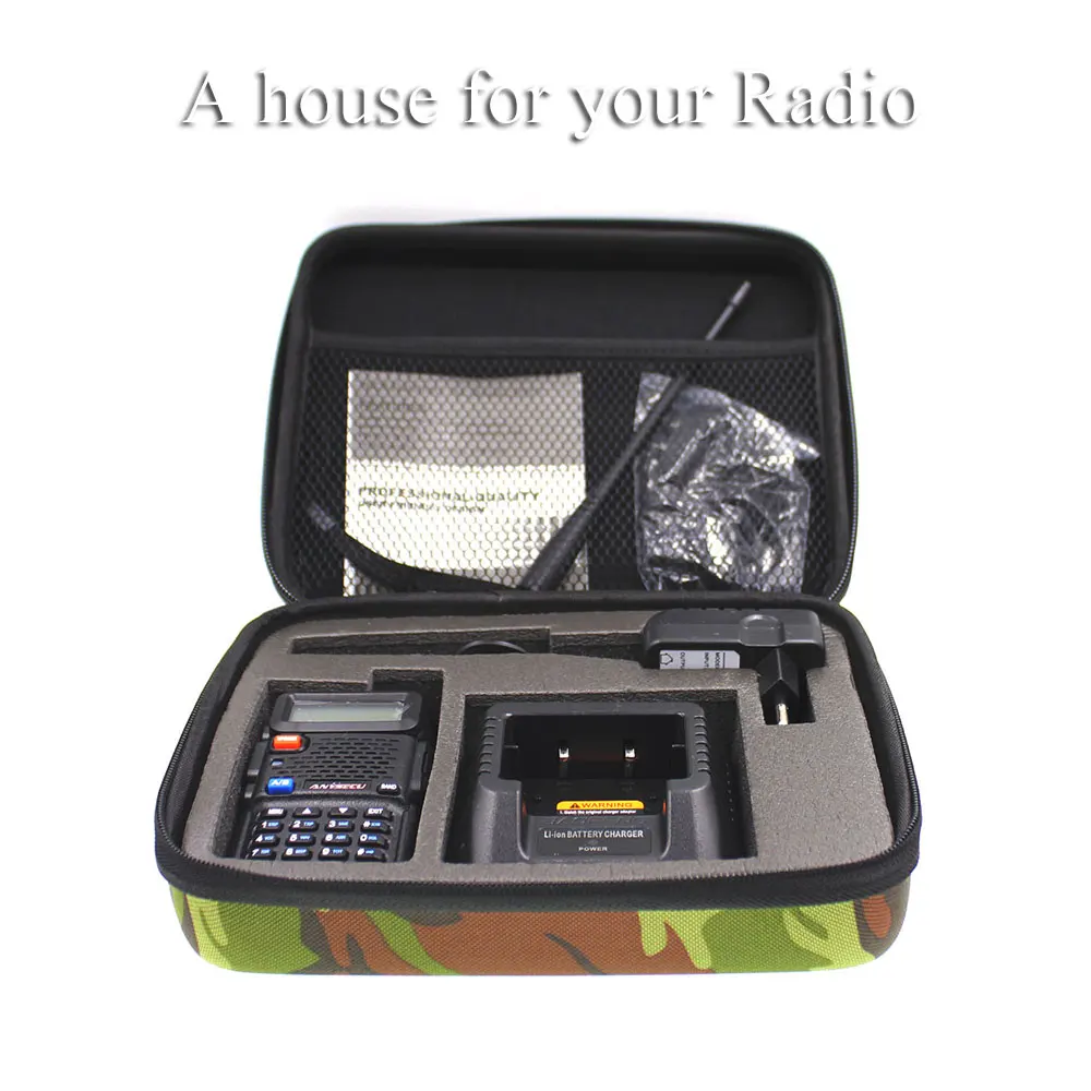 2PCS Hunting Bag For Baofeng UV-5R UV-5RA DM-UV5R TYT TH-F8 Walkie Talkie travel case Camouflage gift bag Two Way Radio Case Car
2PCS Hunting Bag For Baofeng UV-5R UV-5RA DM-UV5R TYT TH-F8 Walkie Talkie travel case Camouflage gift bag Two Way Radio Case Car