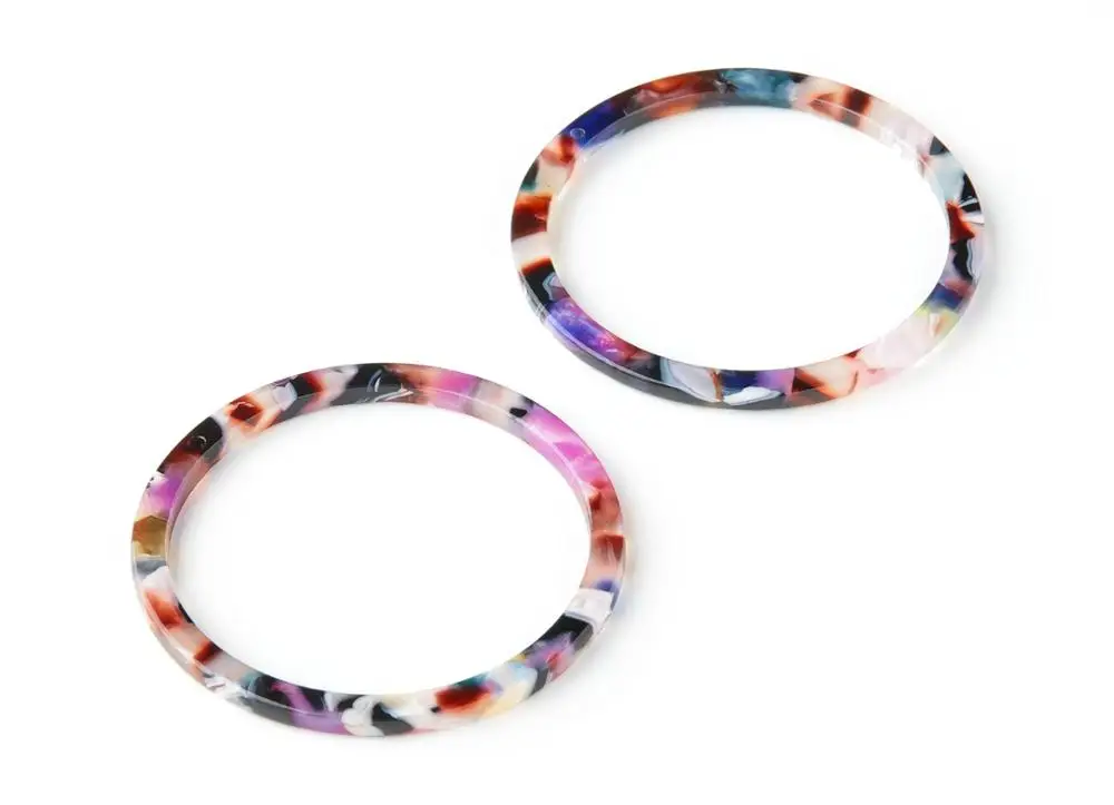 Acetate Acrylic Earring Charm - Circle Shaped Pendant -Jewelry accessories- 6pcs/lot - 44.3x44.3x2.7mm - AC1126
Acetate Acrylic Earring Charm - Circle Shaped Pendant -Jewelry accessories- 6pcs/lot - 44.3x44.3x2.7mm - AC1126