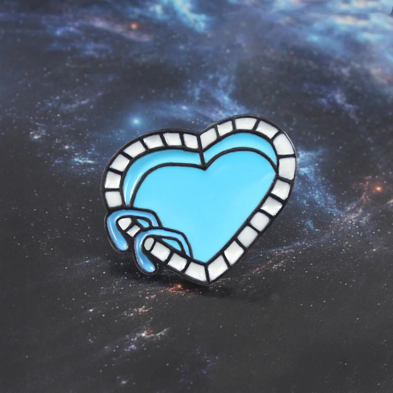 Heart Shaped Pool Brooch Blue Clear Swimming Pool Enamel Pin Backpack Coat Cap Sport Badge Family and Swimmer Love Gifts Jewelry
Heart Shaped Pool Brooch Blue Clear Swimming Pool Enamel Pin Backpack Coat Cap Sport Badge Family and Swimmer Love Gifts Jewelry