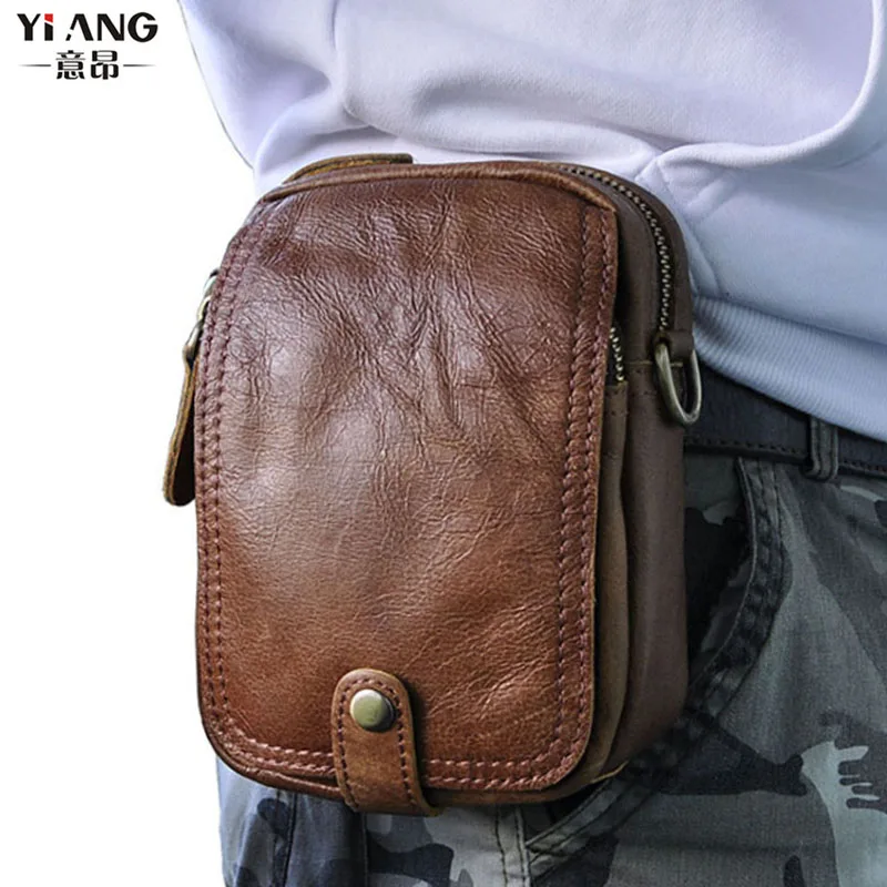 Leather Cow Hide Shoulder Messenger Pack Travel Men Hip Belt Case Pockets Male Fanny Waist Bag High Quality
Leather Cow Hide Shoulder Messenger Pack Travel Men Hip Belt Case Pockets Male Fanny Waist Bag High Quality