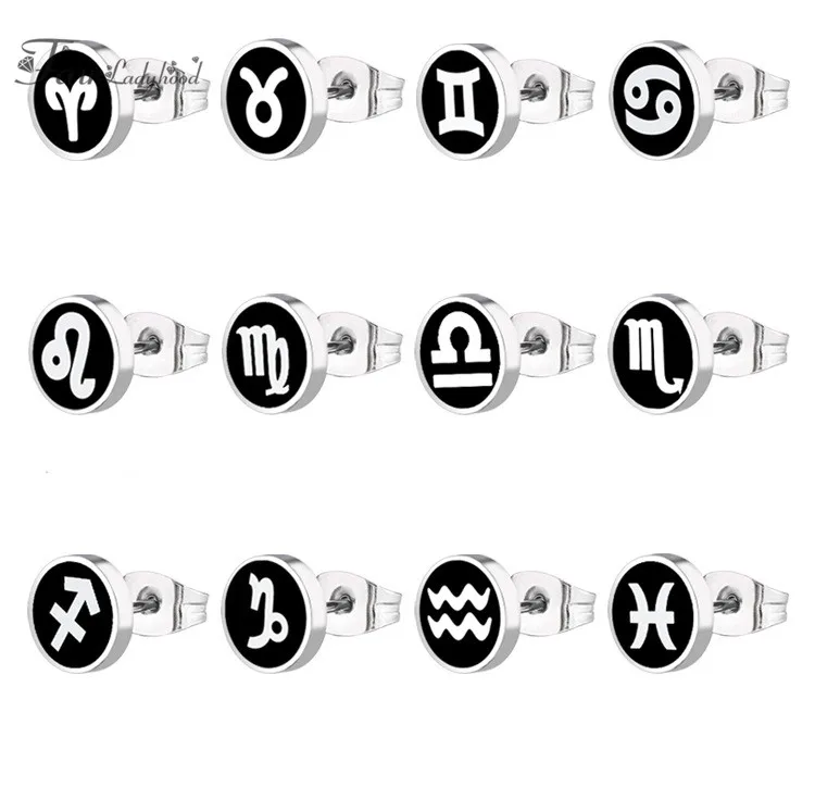 FairLadyHood Aries Tanrus Gemini Leo Virgo Libra Scorpio Sagittarius Capricorn Aquarius Pisces Constellations Men Sted Earrings
FairLadyHood Aries Tanrus Gemini Leo Virgo Libra Scorpio Sagittarius Capricorn Aquarius Pisces Constellations Men Sted Earrings