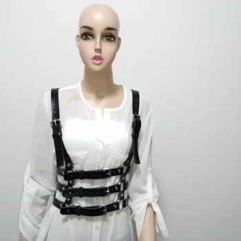 Women Handmade Leather punk Harness Sexy Chest Belt Harajuku Body Bondage Cage 3 rows waist belt Rivet stud O-round Body Slim
Women Handmade Leather punk Harness Sexy Chest Belt Harajuku Body Bondage Cage 3 rows waist belt Rivet stud O-round Body Slim