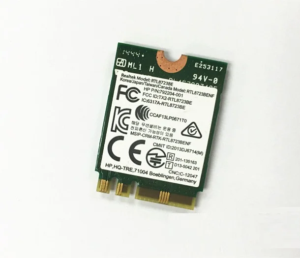 SSEA New Wireles Card for Reaktek RTL8723BENF 802.11/B/G/N Wireless Card Bluetooth NGFF for HP /DELL /ASUS SPS:792610-001
SSEA New Wireles Card for Reaktek RTL8723BENF 802.11/B/G/N Wireless Card Bluetooth NGFF for HP /DELL /ASUS SPS:792610-001