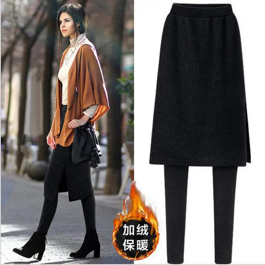 plus size 5XL 2019 winter New Fashion Women Autumn&Winter Warm Leggings Thick Velvet Fake two pieces leggins skirt pants
plus size 5XL 2019 winter New Fashion Women Autumn&Winter Warm Leggings Thick Velvet Fake two pieces leggins skirt pants