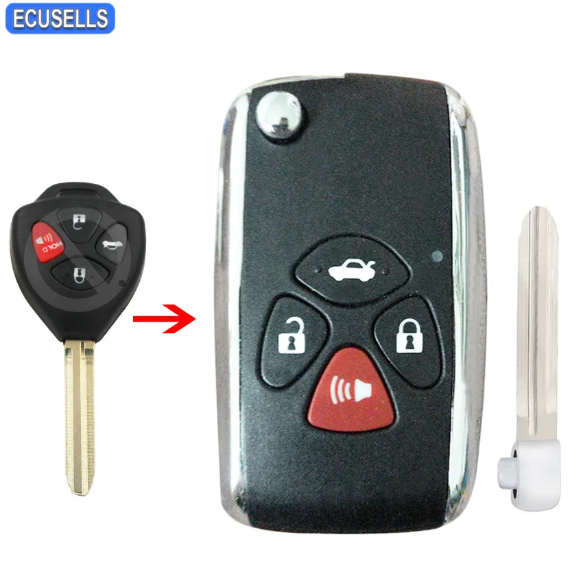 Modified Folding Flip 3+1/4 Button Remote Key Shell Case for Toyota Camry Avalon Corolla Matrix RAV4 Venza Yaris TOY43 Blade
Modified Folding Flip 3+1/4 Button Remote Key Shell Case for Toyota Camry Avalon Corolla Matrix RAV4 Venza Yaris TOY43 Blade