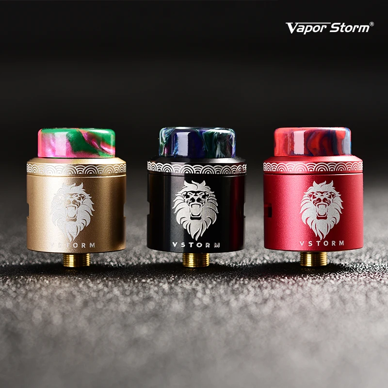 Unique Design Vapor Storm Lion RDA Atomizer Tank 24 mm Diameter Dual Core Coil Airflow Control RDA Tank with 510 thread
Unique Design Vapor Storm Lion RDA Atomizer Tank 24 mm Diameter Dual Core Coil Airflow Control RDA Tank with 510 thread