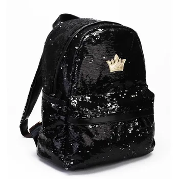Women's Crown Canvas Backpacks Girl Lady Student School Travel Bag Women Bag Paillette Bling Bag
Women's Crown Canvas Backpacks Girl Lady Student School Travel Bag Women Bag Paillette Bling Bag