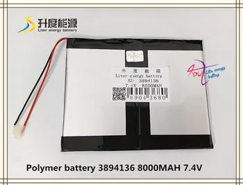 7.4V 8000mAH 3894136 polymer lithium ion / Li-ion battery for tablet pc power bank cell phone speaker GPS MP4
7.4V 8000mAH 3894136 polymer lithium ion / Li-ion battery for tablet pc power bank cell phone speaker GPS MP4
