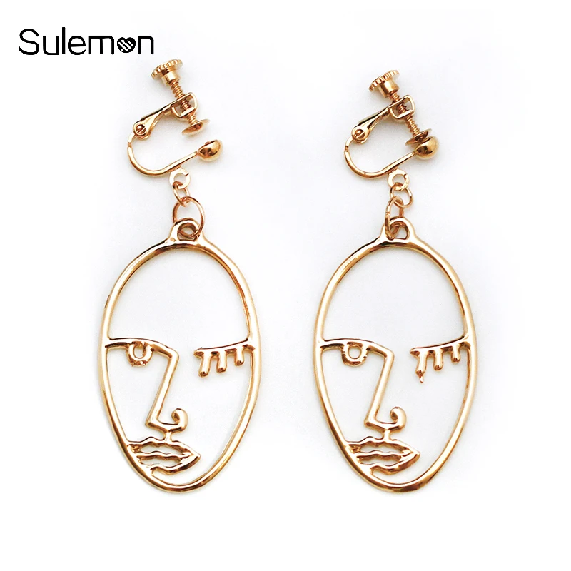 Fashion Metal Face Earrings For No Hole Unique Geometry Face Clip Earrings No Piercing Statement Ear Clips Women Jewelry CE103
Fashion Metal Face Earrings For No Hole Unique Geometry Face Clip Earrings No Piercing Statement Ear Clips Women Jewelry CE103