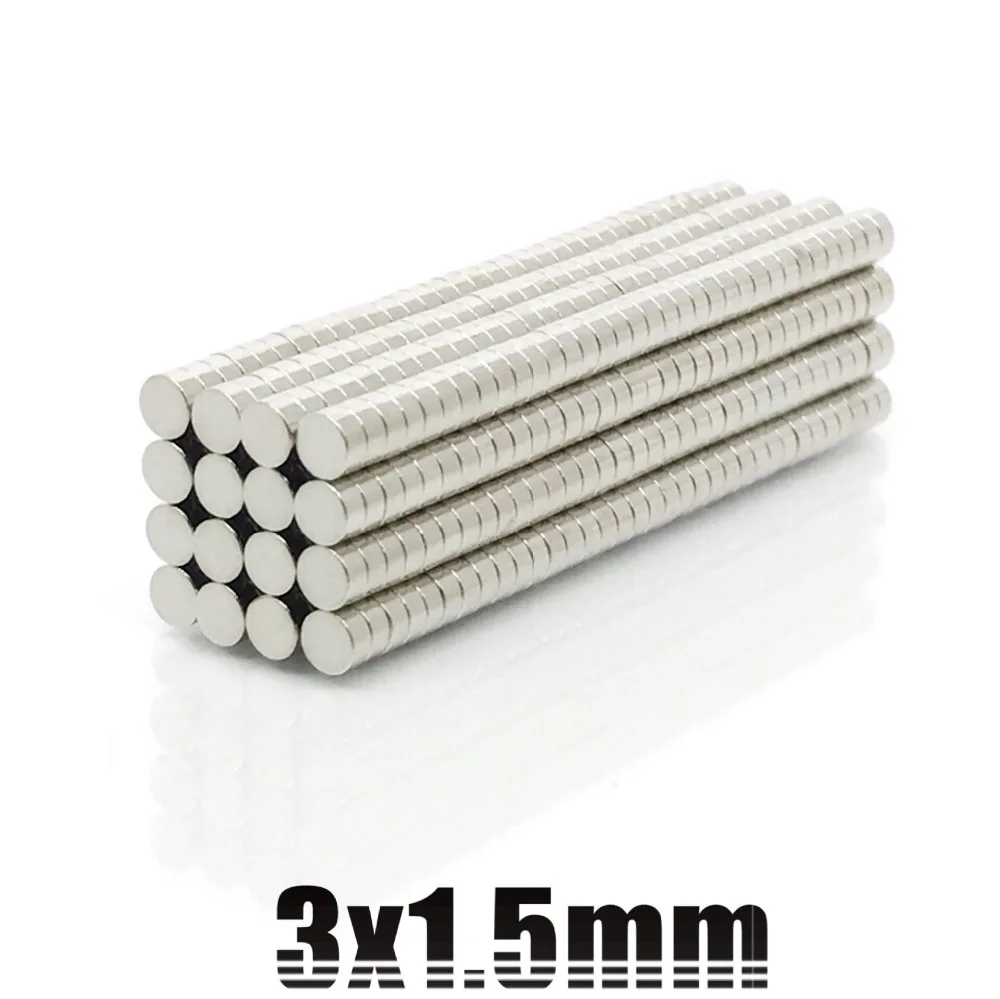 200pcs 3*1.5 Strong Round Dia. 3mm x 1.5mm N35 Rare Earth Neodymium Magnet Art Craft Fridge Neodimio Imanes 3x1.5
200pcs 3*1.5 Strong Round Dia. 3mm x 1.5mm N35 Rare Earth Neodymium Magnet Art Craft Fridge Neodimio Imanes 3x1.5
