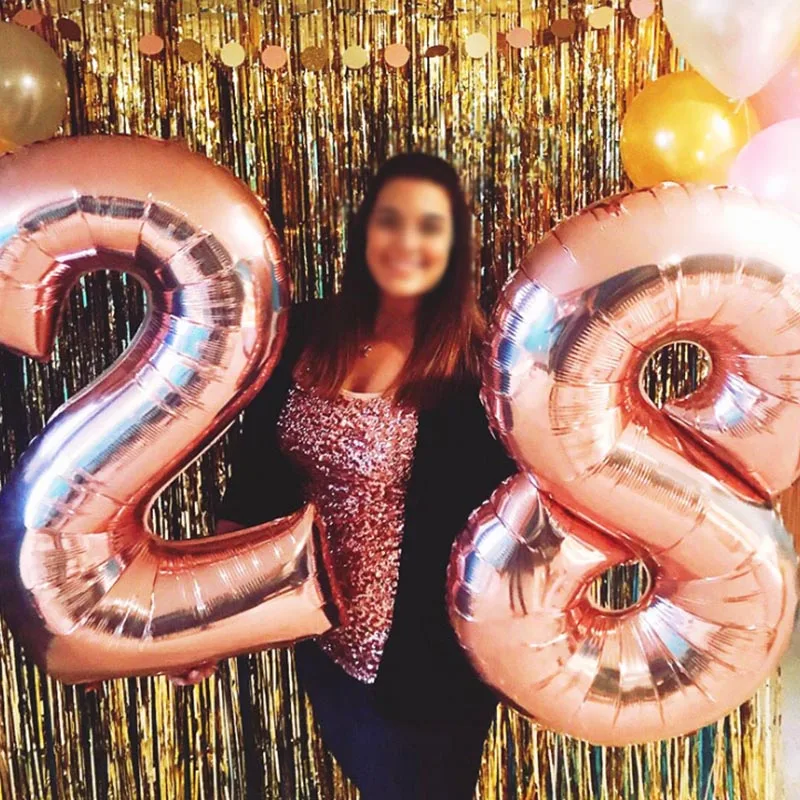 40inch Rose Gold Big Foil Number Balloons Birthday Birthday Party Wedding Air Ballons Decoration Birthday Figure Balloon Helium
40inch Rose Gold Big Foil Number Balloons Birthday Birthday Party Wedding Air Ballons Decoration Birthday Figure Balloon Helium