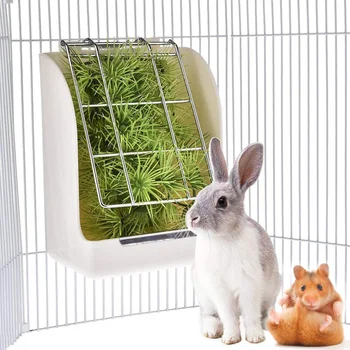 TINGHAO 2-In-1 Hay Feeder Grass Frame Rabbit Food Pots Fixed Grass Shelf Food Bowl Chinchilla Guinea Pig Food Containers
TINGHAO 2-In-1 Hay Feeder Grass Frame Rabbit Food Pots Fixed Grass Shelf Food Bowl Chinchilla Guinea Pig Food Containers