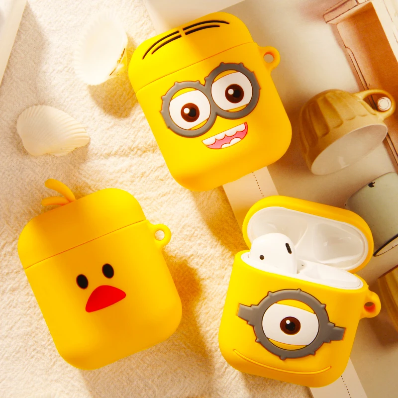 Cute Silicone Cover For Apple AirPods Case Cartoon Charging Headphones Cases Airpods 2 Accessories Soft Protective Cover
Cute Silicone Cover For Apple AirPods Case Cartoon Charging Headphones Cases Airpods 2 Accessories Soft Protective Cover