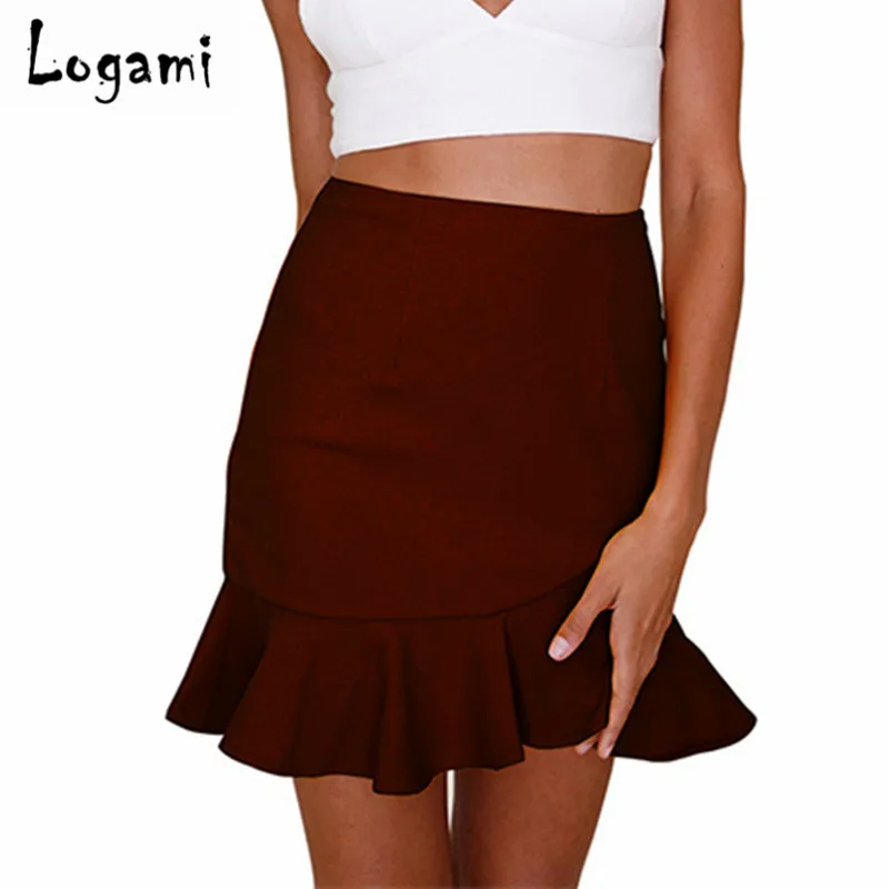 LOGAMI High Waist Ruffles Pencil Skirts Womens Summer Sexy Mini Skirt Ladies Elegant Wrap Skirt Red/Black/Yellow
LOGAMI High Waist Ruffles Pencil Skirts Womens Summer Sexy Mini Skirt Ladies Elegant Wrap Skirt Red/Black/Yellow