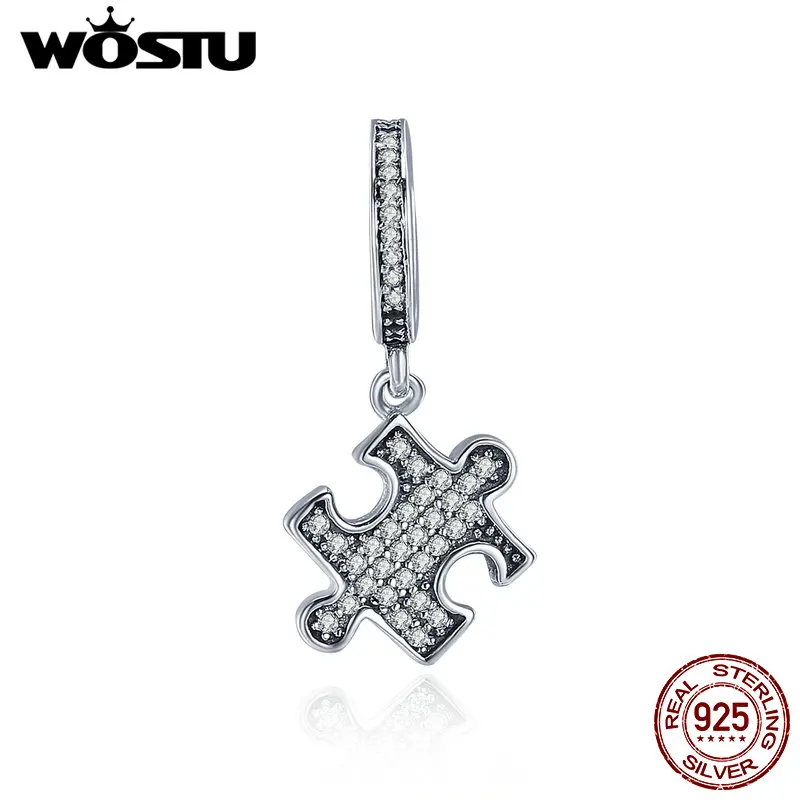 WOSTU Genuine 925 Sterling Silver Dazzling Puzzle Dangle Beads Pendants fit original Charm Bracelet For Girl Jewelry Gift CQC401
WOSTU Genuine 925 Sterling Silver Dazzling Puzzle Dangle Beads Pendants fit original Charm Bracelet For Girl Jewelry Gift CQC401