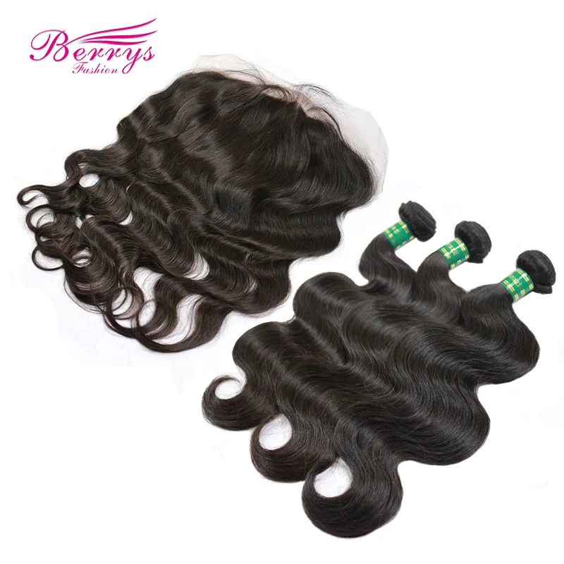 Brazilian Virgin Hair Body Wave 3PCS Bundles with Lace Frontal 13x6 Free Part Unprocessed Human Hair Weft Berrys Fashion
Brazilian Virgin Hair Body Wave 3PCS Bundles with Lace Frontal 13x6 Free Part Unprocessed Human Hair Weft Berrys Fashion