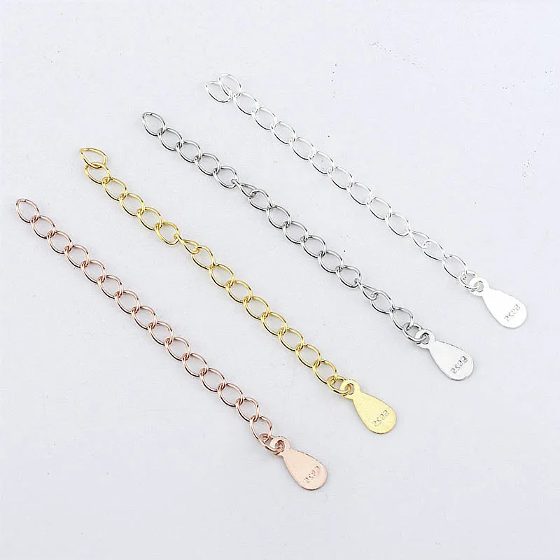 1 Pcs 5cm Extension Chain 925 Silver Necklace Bracelet Jewelry Extended Chain with Drop Pendant Accessory for Women Diy Findings
1 Pcs 5cm Extension Chain 925 Silver Necklace Bracelet Jewelry Extended Chain with Drop Pendant Accessory for Women Diy Findings