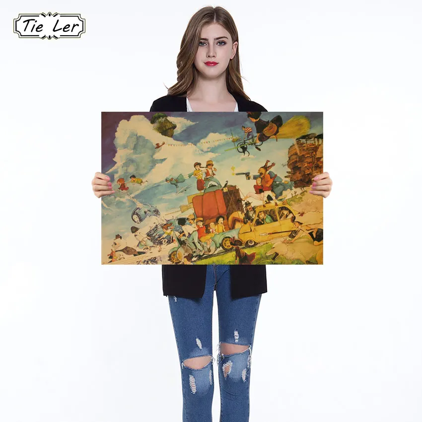 Cartoon Characters Collection Hayao Miyazaki Anime Poster Vintage Poster Retro Wall Sticker 50.5X35cm
Cartoon Characters Collection Hayao Miyazaki Anime Poster Vintage Poster Retro Wall Sticker 50.5X35cm