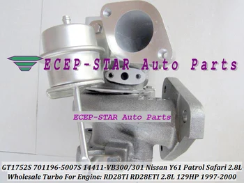 Free Ship GT1752S 701196 701196-5007S 701196-0002 14411-VB300 14411-VB301 Turbo For NISSAN Patrol Y61 RD28T RD28TI RD28ETI 2.8L
Free Ship GT1752S 701196 701196-5007S 701196-0002 14411-VB300 14411-VB301 Turbo For NISSAN Patrol Y61 RD28T RD28TI RD28ETI 2.8L