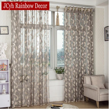 Pastoral Leaves Sheer Tulle Curtains For Living Room Window Kitchen Door Curtains For Bedroom Voile Curtain Fabric Drapes
Pastoral Leaves Sheer Tulle Curtains For Living Room Window Kitchen Door Curtains For Bedroom Voile Curtain Fabric Drapes