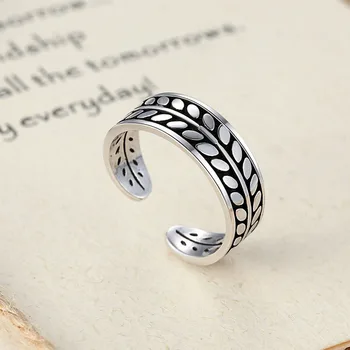 New 925 Sterling Silver Jewelry Leaf Rings for Women Jewelry Fashion Open Adjustable Finger Ring Free Shipping
New 925 Sterling Silver Jewelry Leaf Rings for Women Jewelry Fashion Open Adjustable Finger Ring Free Shipping