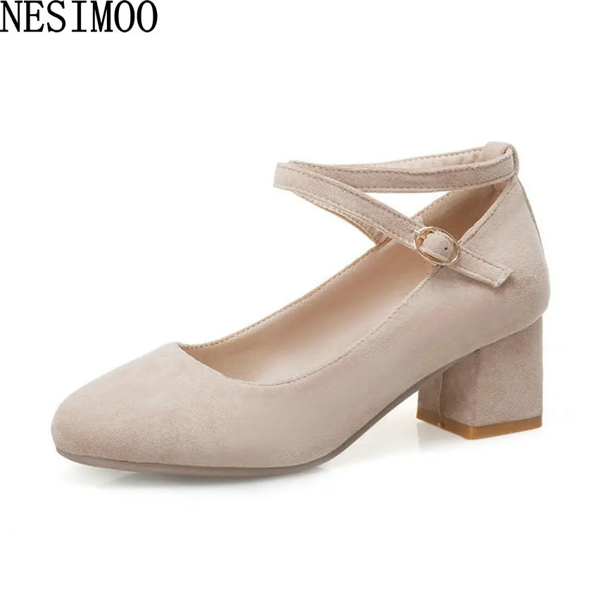 NESIMOO 2019 Women Shoes Scrub Med Heel All Match Slip On Spring Autumn Round Toe Sweet Style Casual Solid Leisure Size 34-43
NESIMOO 2019 Women Shoes Scrub Med Heel All Match Slip On Spring Autumn Round Toe Sweet Style Casual Solid Leisure Size 34-43