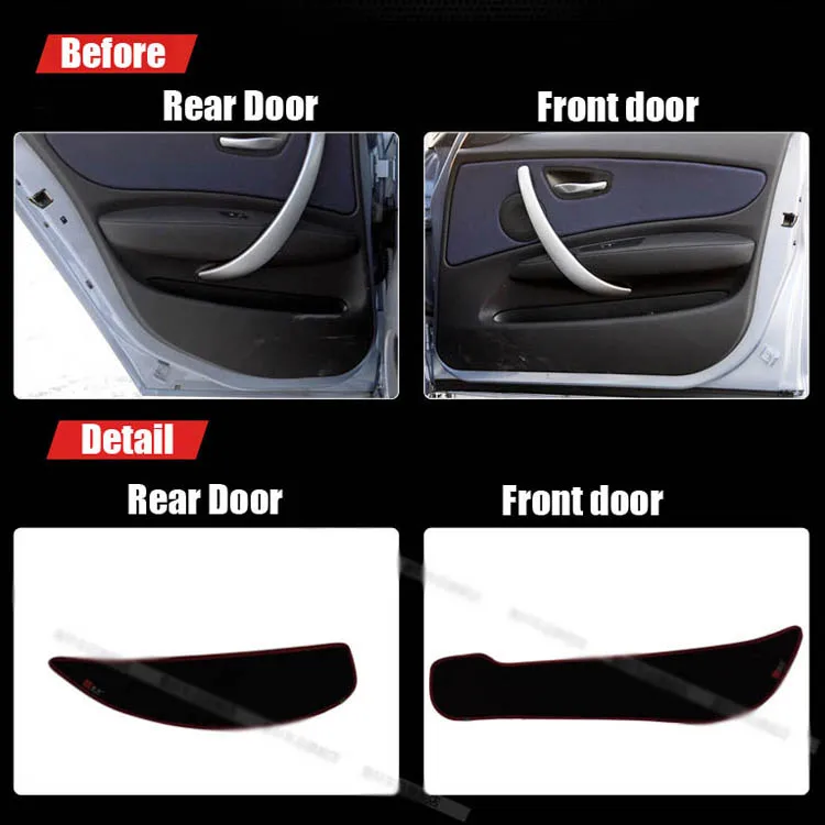 4pcs Fabric Door Protection Mats Anti-kick Decorative Pads For BMW 1 Series 2012-2015
4pcs Fabric Door Protection Mats Anti-kick Decorative Pads For BMW 1 Series 2012-2015