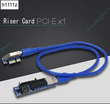 NOVA PCI-E PCI e Expresso 1X para 1X Extensor Adaptador Riser Card USB 3.0 Cabo SATA Cabo De Alimentação para Miner Mineração motherboard PCI-E Slot X1(China)
