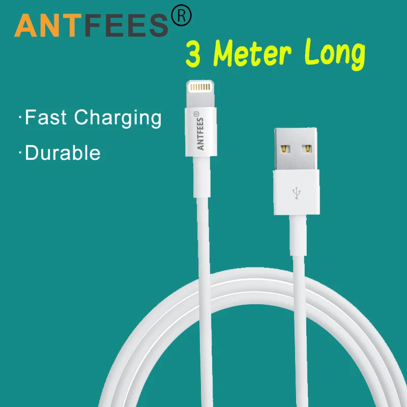 3 Meters Long Cable Charger for Apple iPhone Xs Max XR SE 5s 6s 7 8 Plus 7Plus 10ft 3M Length Lighting Cable for iPad mini iPod
3 Meters Long Cable Charger for Apple iPhone Xs Max XR SE 5s 6s 7 8 Plus 7Plus 10ft 3M Length Lighting Cable for iPad mini iPod