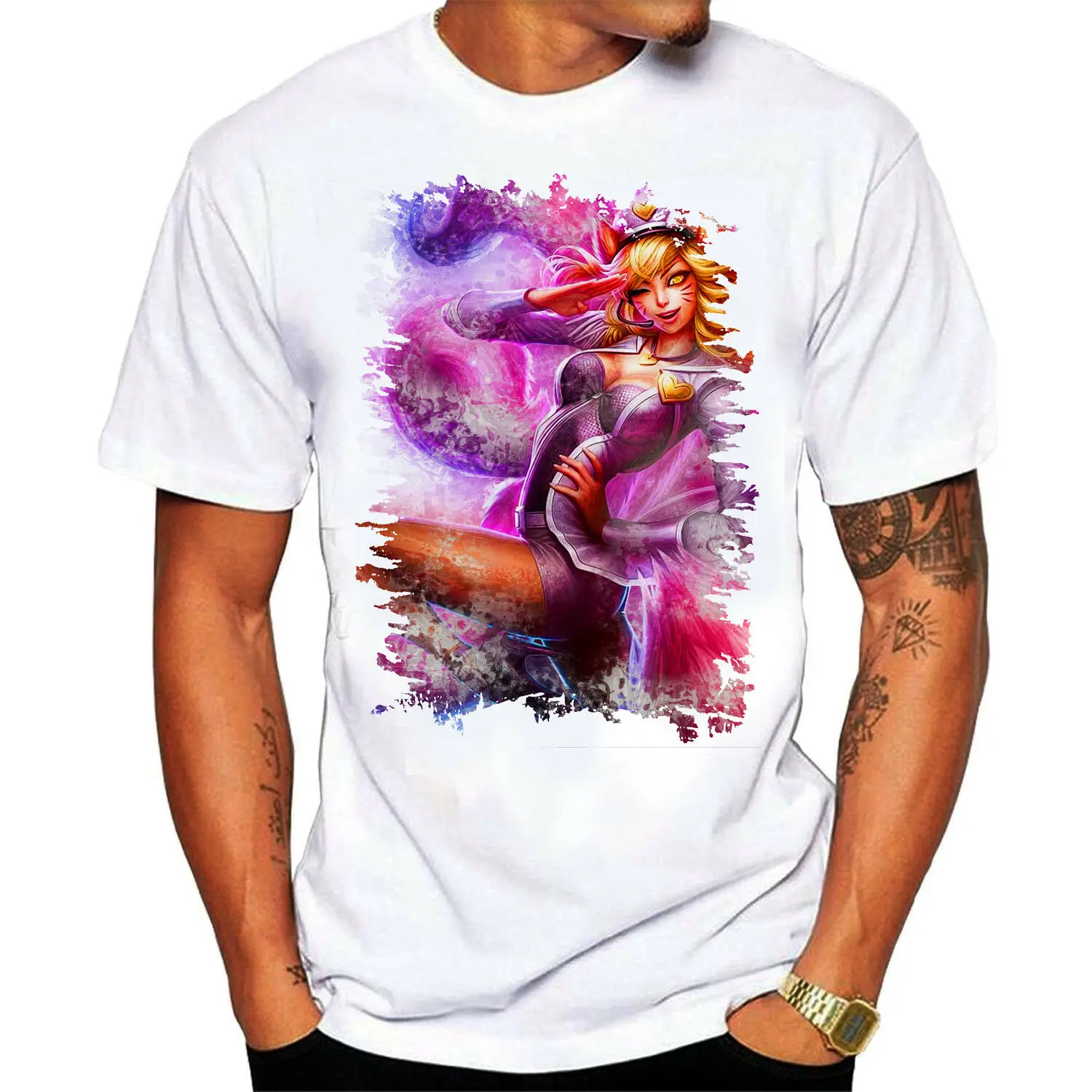 

Ahri T Shirt Gamer Shirt Cotton Unisex Tee TOP Quality Chistmas Gift S222