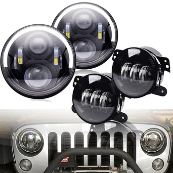 Marlaa Dot Approved 7inch LED Headlights with High Low Beam + 4 inch LED Fog Lights for Jeep Wrangler 97-2017 JK LJ Tj Hummer
Marlaa Dot Approved 7inch LED Headlights with High Low Beam + 4 inch LED Fog Lights for Jeep Wrangler 97-2017 JK LJ Tj Hummer