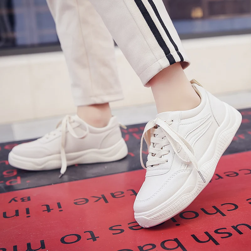SAILING LU Women Sneakers Pu Leather Fashion Shoes Lace Up Casual Creepers Female Comfortable Rubber Sole Footwear XWD7377
SAILING LU Women Sneakers Pu Leather Fashion Shoes Lace Up Casual Creepers Female Comfortable Rubber Sole Footwear XWD7377