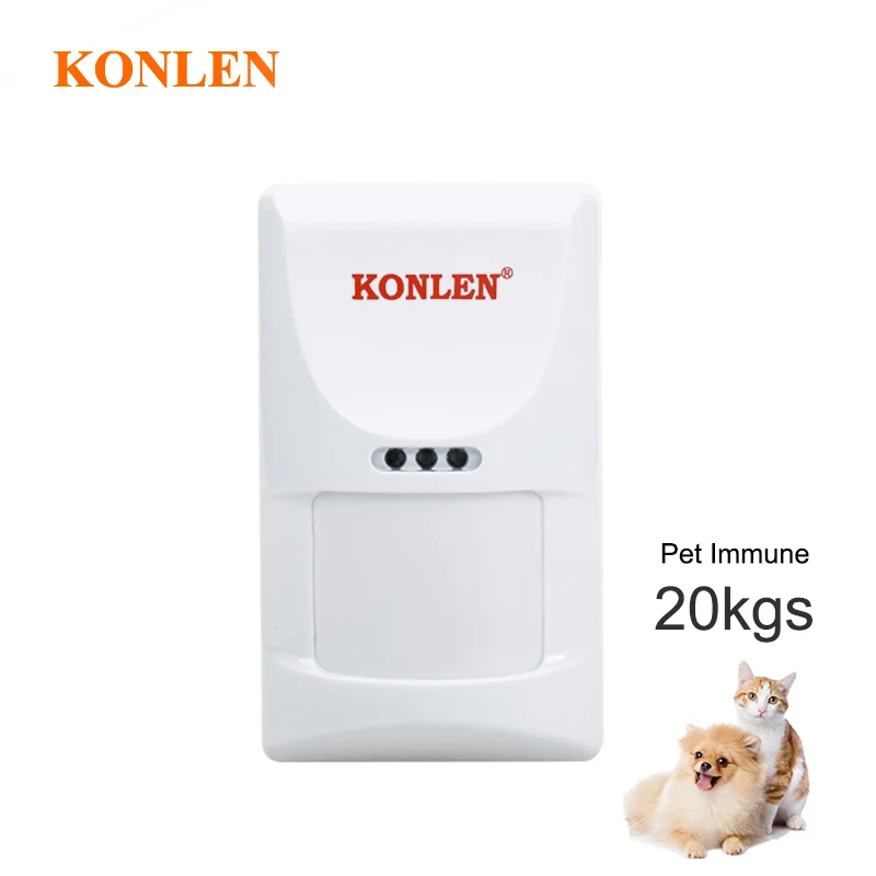 Pet immune PIR Motion Sensor Infrared Detector Intruder Movement Detection Alarm Wireless 433mhz EV1527, Wired 12V NO NC Wiring
Pet immune PIR Motion Sensor Infrared Detector Intruder Movement Detection Alarm Wireless 433mhz EV1527, Wired 12V NO NC Wiring