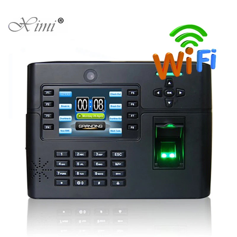 ZK iClock900 WIFI TCP/IP Biometric Fingerprint Access Control And Time Attendance Recorder With Backup Battery Camera |