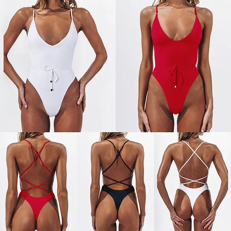 Swimwear Women New One Piece Solid Swimsuit Push Up Backless Sexy Monokini Female Beach Bathing Swimming Suit Sling Swimwear
Swimwear Women New One Piece Solid Swimsuit Push Up Backless Sexy Monokini Female Beach Bathing Swimming Suit Sling Swimwear