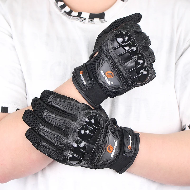 

Men Woman Gloves Motorcycle Motorbike Bicycle Riding Breathable Non-slip Touchscreen Rider Biker Hands Protection Black MCS-47