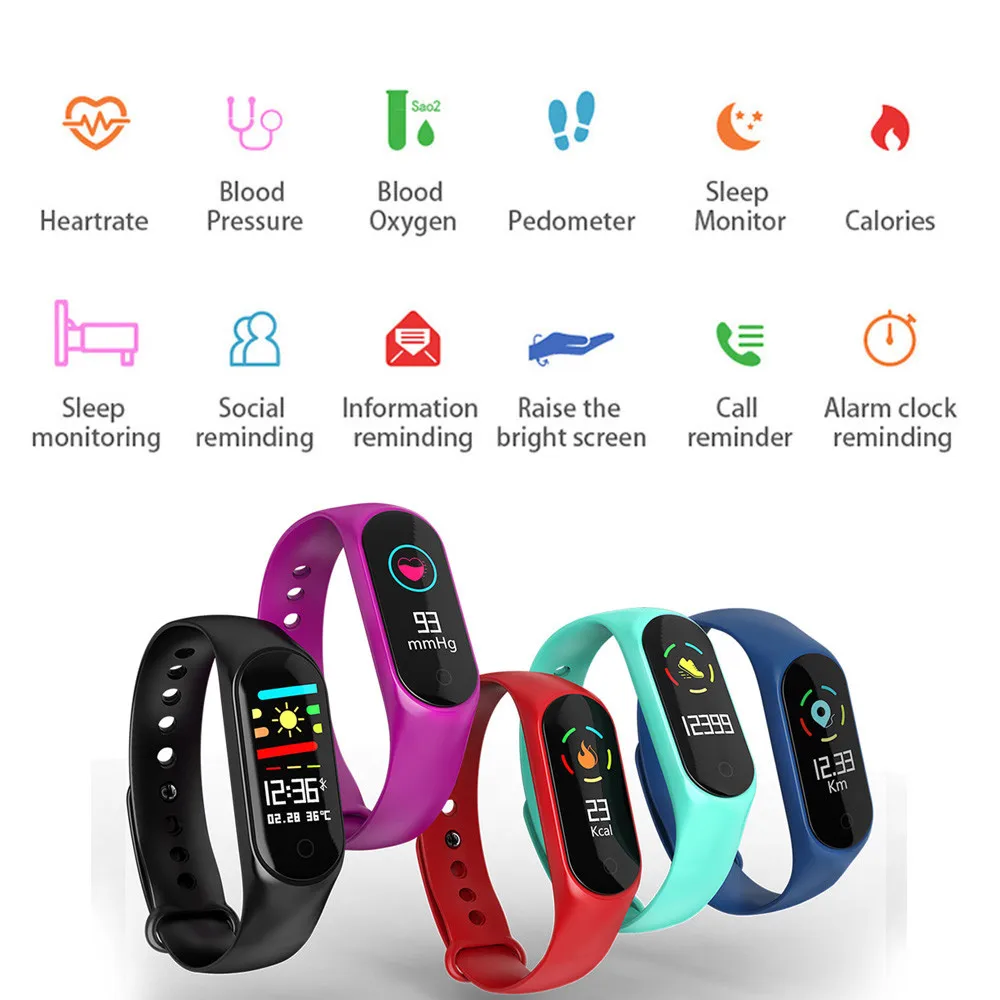 M3S Smart Bracelet Color Screen Heart Rate Blood Pressure Monitoring Track Movement Waterproof Health for Smart Watch men wome
M3S Smart Bracelet Color Screen Heart Rate Blood Pressure Monitoring Track Movement Waterproof Health for Smart Watch men wome