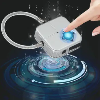 Fingerprint Lock Smart Fingerprint Lock Keyless Padlock Wire Rope Padlock USB Charging securite porte puertas
Fingerprint Lock Smart Fingerprint Lock Keyless Padlock Wire Rope Padlock USB Charging securite porte puertas