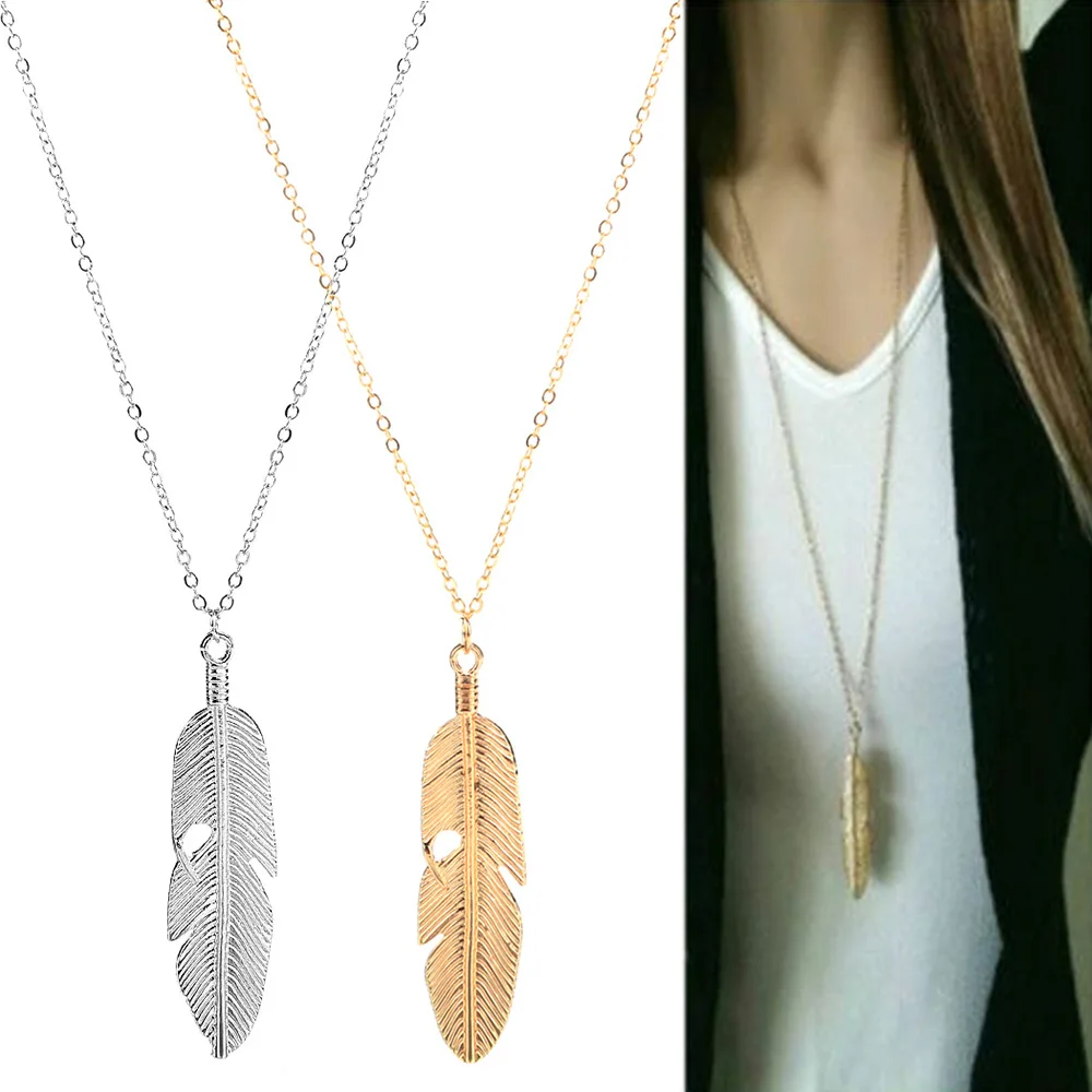 Bohemian trend jewelry simple personality alloy feather pendant necklace leaves long sweater chain accessories for women girl
Bohemian trend jewelry simple personality alloy feather pendant necklace leaves long sweater chain accessories for women girl