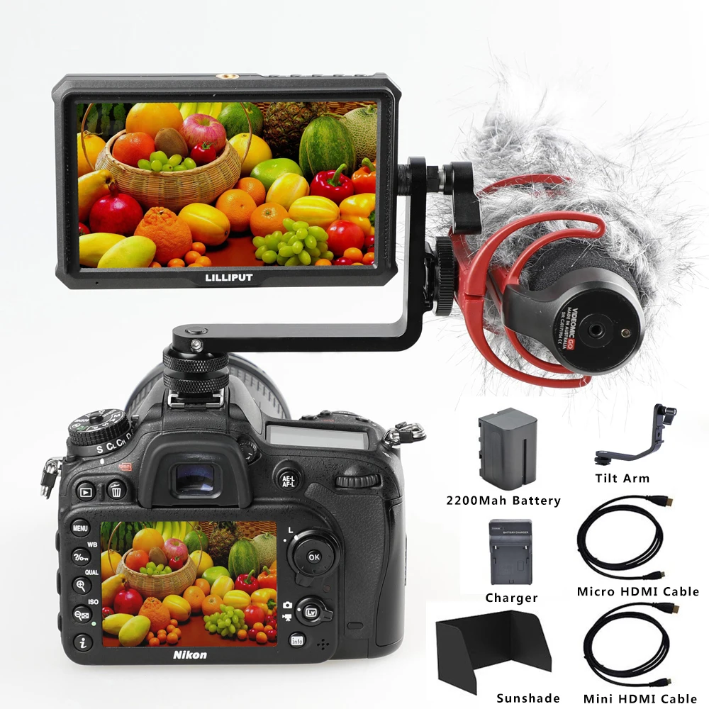 Lilliput A5 5" IPS 4K HDMI Camera Monitor for DSLR or Mirrorless Camera, Camera-top Field Video Monitor
Lilliput A5 5" IPS 4K HDMI Camera Monitor for DSLR or Mirrorless Camera, Camera-top Field Video Monitor