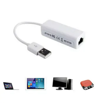 USB2.0 Adapter LAN RJ45 Network Card Ethernet 10/100 Wired Network USB to RJ45 Interface External Network Card 3C09
USB2.0 Adapter LAN RJ45 Network Card Ethernet 10/100 Wired Network USB to RJ45 Interface External Network Card 3C09