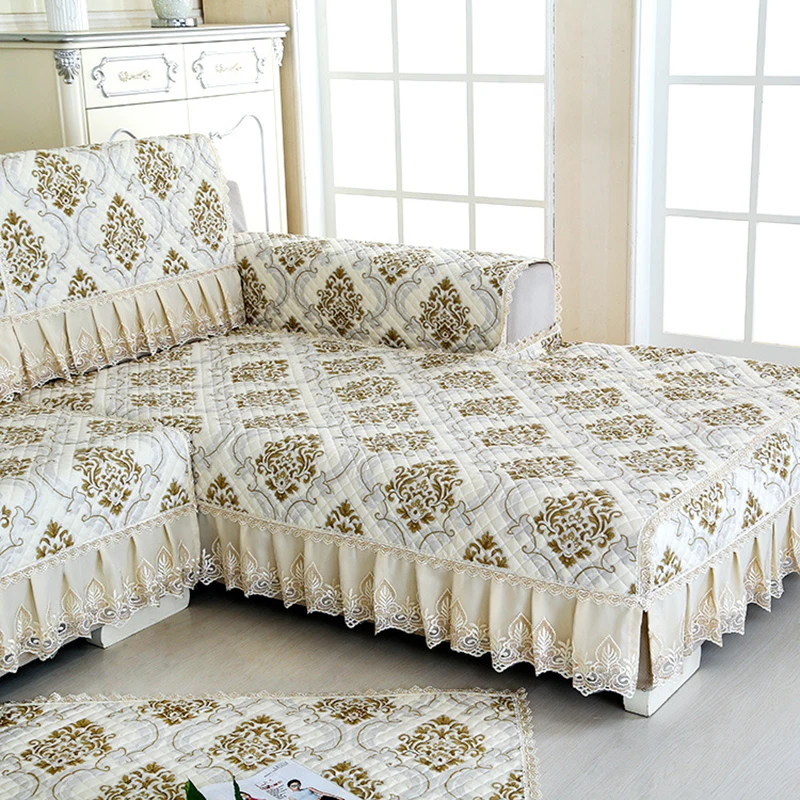 1Pcs Polyester Cotton Sofa Cover Towel European Embroidery Lacework Non-slip Sofa Slipcover Seat Couch Cover for living Room
1Pcs Polyester Cotton Sofa Cover Towel European Embroidery Lacework Non-slip Sofa Slipcover Seat Couch Cover for living Room