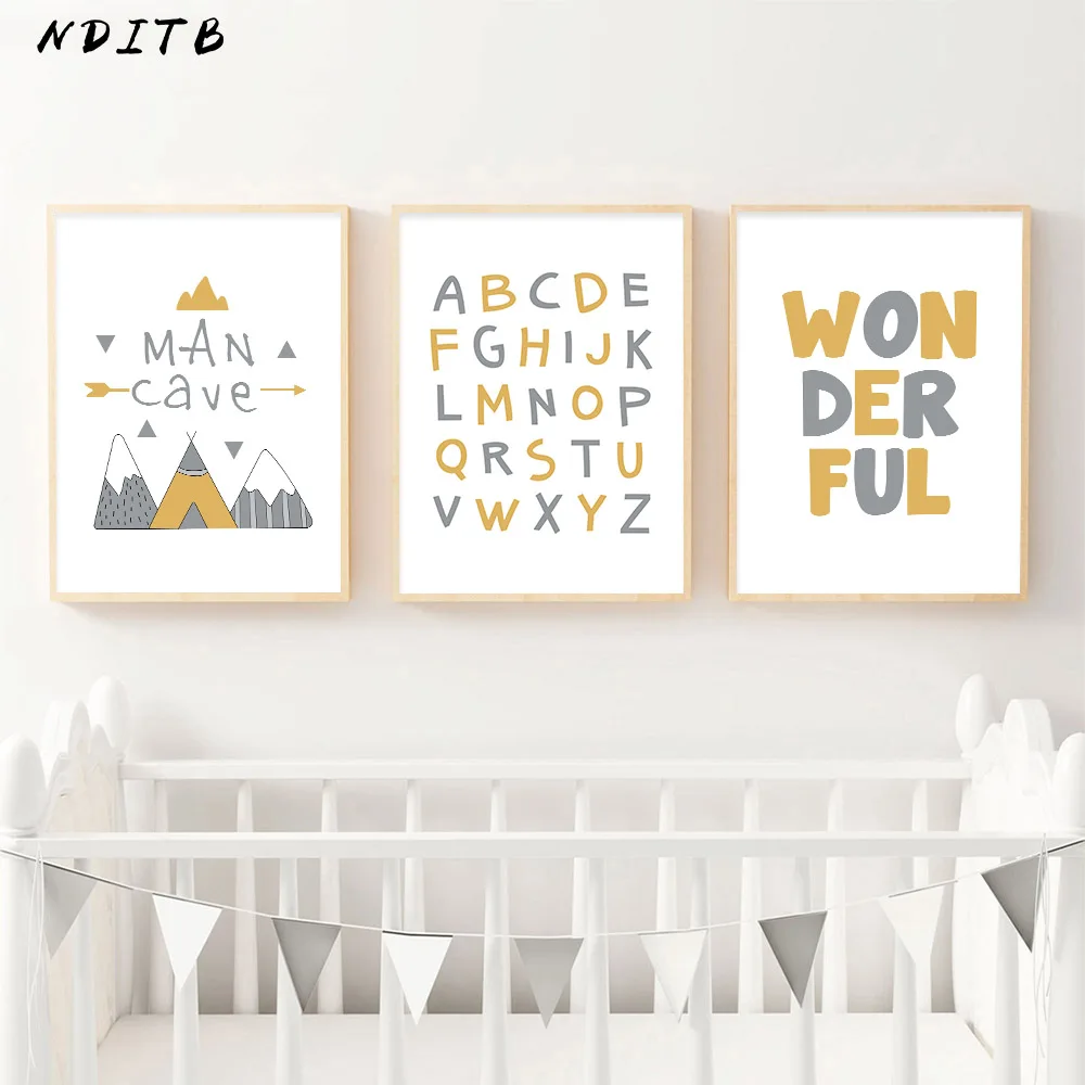 A-Z Alphabet Cartoon Mountain Canvas Print Wall Art Poster Nursery Painting Nordic Kid Decoration Picture Baby Bedroom Decor
A-Z Alphabet Cartoon Mountain Canvas Print Wall Art Poster Nursery Painting Nordic Kid Decoration Picture Baby Bedroom Decor