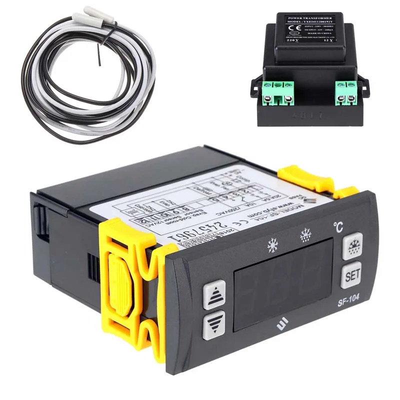 Digital Display Thermostat Temperature Controller Intelligent Regulator For SF-104 Temperature Controller Size 77x35x60mm
Digital Display Thermostat Temperature Controller Intelligent Regulator For SF-104 Temperature Controller Size 77x35x60mm