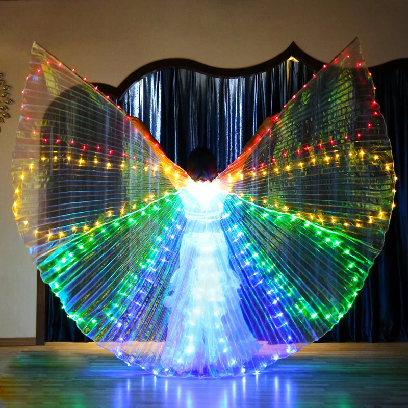2018 New Performance Prop Women Dance Accessories Girls DJ LED Wings Light Up Wing Costume LED Butterfly Wings Fan-shaped
2018 New Performance Prop Women Dance Accessories Girls DJ LED Wings Light Up Wing Costume LED Butterfly Wings Fan-shaped