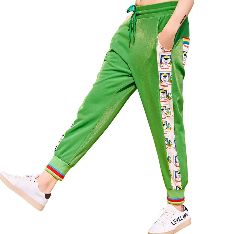 Women Harem Pants Spring Autumn New Printing Side Striped Stitching Elastic Waist Trousers High Waist Pants Sweatpants LYL337
Women Harem Pants Spring Autumn New Printing Side Striped Stitching Elastic Waist Trousers High Waist Pants Sweatpants LYL337