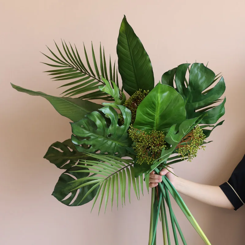 3pcs Large Artificial Plant Palm Green Fern Leaves Turtle Bamboo Leaves Tree Branch Home Wedding Decoration Tropical Leaves
3pcs Large Artificial Plant Palm Green Fern Leaves Turtle Bamboo Leaves Tree Branch Home Wedding Decoration Tropical Leaves